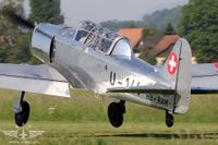 Landung der Pilatus P2 HB-RAM am Fly-In Biel Kappelen Landung der Pilatus P2 HB-RAM am Fly-In Biel Kappelen