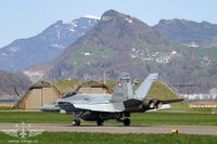 Landung einer F/A-18 Hornet in Alpnach