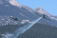 Die North American T-6G Texan F-AZTL und die D-3801 Morane HB-RCF Die North American T-6G Texan F-AZTL und die D-3801 Morane HB-RCF